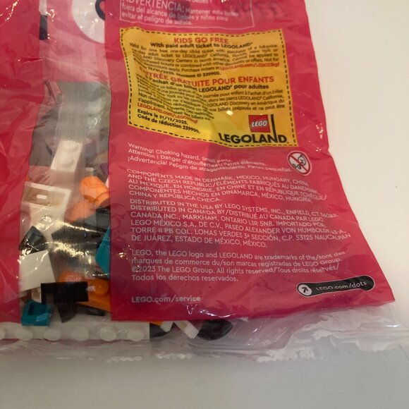 LEGO Dots Animal Tray and Bag Tag 30637 Arts & Crafts New Sealed Poly Bag - Picture 3 of 5